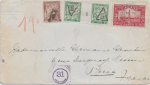 1929 Brilland, Canada to Pair, France w/French Postage Dues solo 3c ... (56841)