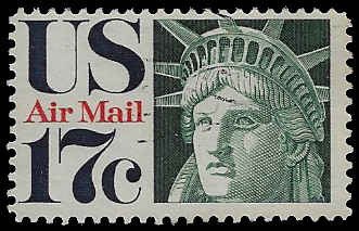 U.S. #C80 Used; 17c Statue of Liberty (1971) (2)