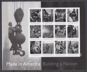 ​USA #4801m Made In America Complete Collection of 5 Imperf Sheets MNH