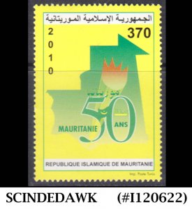 MAURITANIA - 2010 50th ANNIVERSARY OF INDEPENDENCE  1V MINT NH