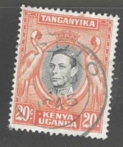 Kenya Uganda and Tanganyika KUT Scott 74 Used perf 13x13.5