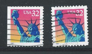 #3122 Used 10 Cent Lot # 239 BK Singles Statue of Liberty