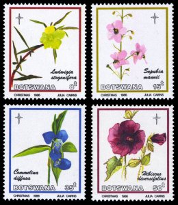 Botswana 1986 FLOWERS Scott #389-392 Mint Never Hinged