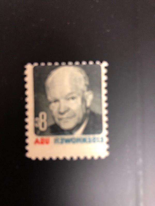 1393 .08 Eisenhower. Full Offset On The Back. Mnh.