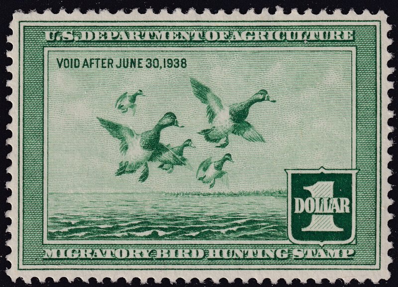 #RW4 Mint NH, XF (CV $300 - ID31654) - Joseph Luft