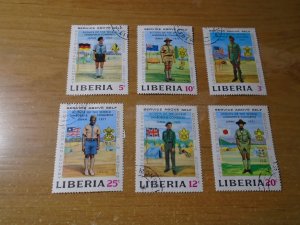 Liberia  #  563-68  used   Scouting