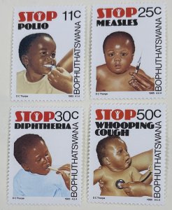 Bophuthatswana 1985 Child Heath set of 4 MNH OG #133-36