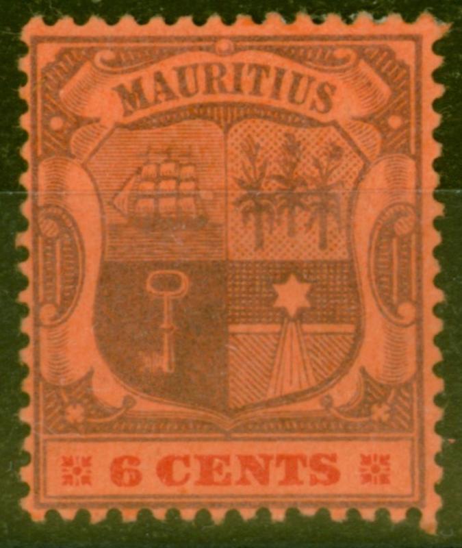 Mauritius 1904 6c Purple & Carmine-Red SG168 Mtd Mint