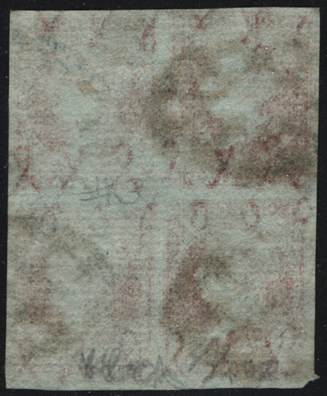 ​  Cuba 3 2rp Isabella, Used Block of 4