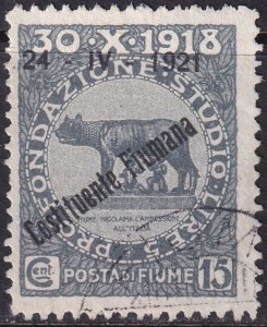 Fiume 1921 Sc 151 used