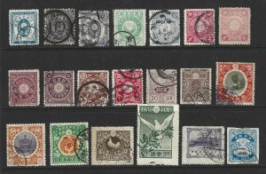 JAPAN Used Lot A 32 Different  Stamps 2017 CV $47.55
