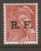 France #361 RF Liberation Overprint Mint - Penny Auction