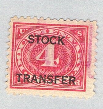 US RD3 Used Revenue Stock Transfer 1918 (BP81316)