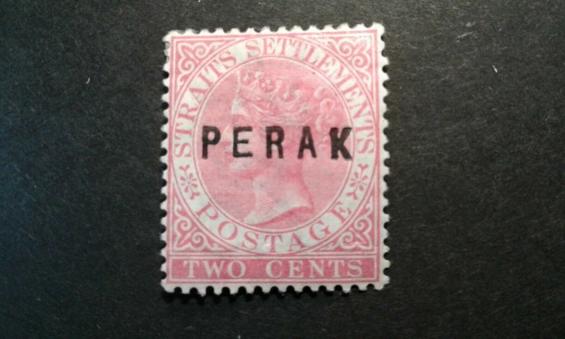 Malaya-Perak #3b mint hinged narrow R narrow A e2010 11495