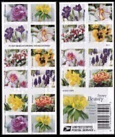 U.S.#5727-5736 (5736b) FREE SHIPPING Snowy Beauty 60c FE Booklet of 20, MNH.