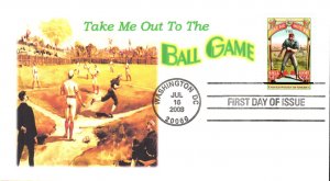 #4341 Take Me Out to the Ballgame Sand Key FDC