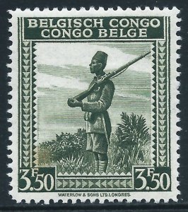 Belgian Congo, Sc #220, 3.50fr MH