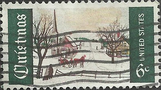 # 1384 USED CHRISTMAS WINTER SUNDAY IN MAINE