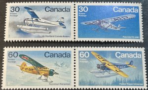CANADA # 969-972(970a-972a)-MINT NEVER/HINGED---COMPLETE SET IN PAIRS---1982