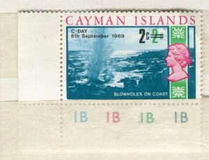 CAYMAN ISLANDS; 1969 early QEII Pictorial C-DAY issue MINT MNH CORNER 2c.