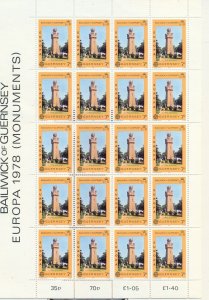 GUERNSEY 1978 EUROPA SHEETS MNH  