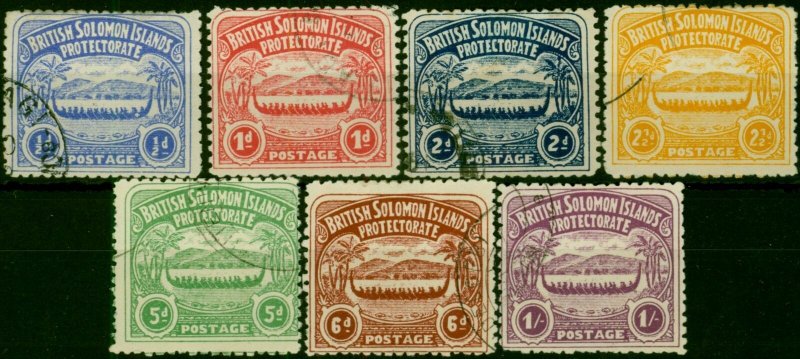 British Solomon Islands 1907 Set of 7 SG1-7 V.F.U