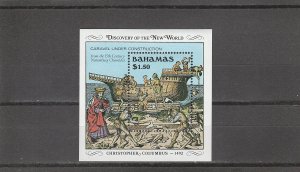 Bahamas  Scott#  667  MNH  S/S  (1990 Discovery of America)