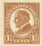 US 1923 1 1/2c Harding imperf #576 mint