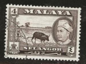 MALAYA Selangor Scott 104 used stamp