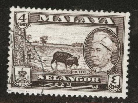 MALAYA Selangor Scott 104 used stamp