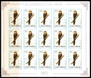 Sao Tome and Principe 1983 Mi#889/890 BIRDS 2 MINI-SHEETLETS IMPERFORATED RARE