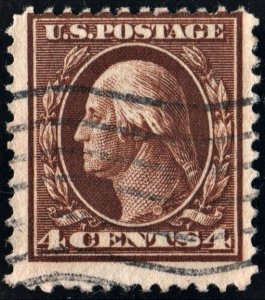 SC#377 4¢ Washington (1911) Used