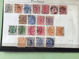 Finland 1875 used stamps A6672