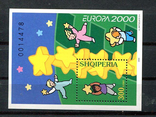 Albania    Europa 2000 sheet VF NH