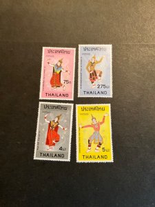 Stamps Thailand Scott #697-700 never hinged