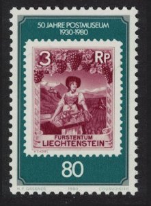 Liechtenstein 50th Anniversary of Postal Museum 1980 MNH SG#744