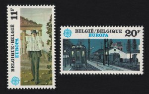 Belgium Europa Paintings by Paul Delvaux 2v 1983 MNH SG#2756-2757