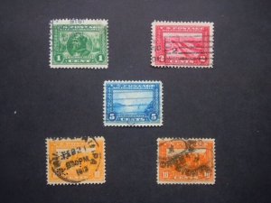 #397-400a Panama-Pacific Expo Issues Used  F/VF CV $56 Incs New Mounts #2