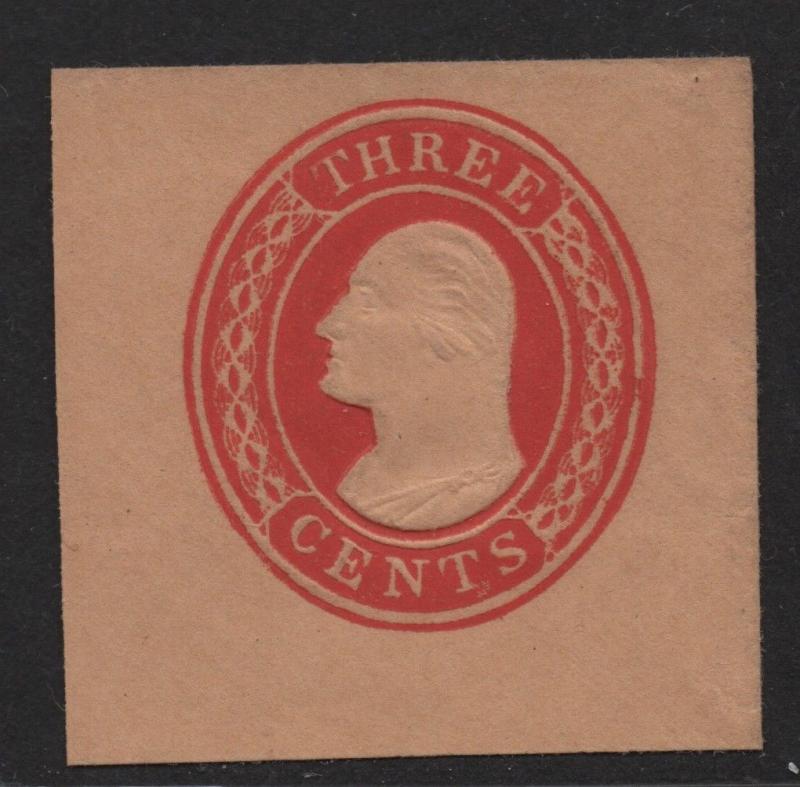 $US Sc#u6 RARE M/NH/XF, UPSS Die 3 type II, Crowe Cert., full corner, Cv. $3750