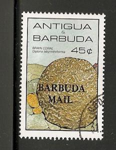 Barbuda  1985  overprint stamp used scott # 751