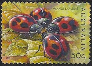 Australia.  FU. SC 2196. Insects. Vedalia Ladybird.  Self...