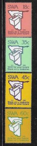 South West Aftrica 1989 Suffrage UNO UN Resolution Sc 622-625 MNH A2958