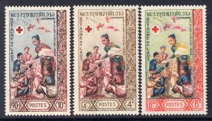 Laos 85-87 Red Cross MNH VF