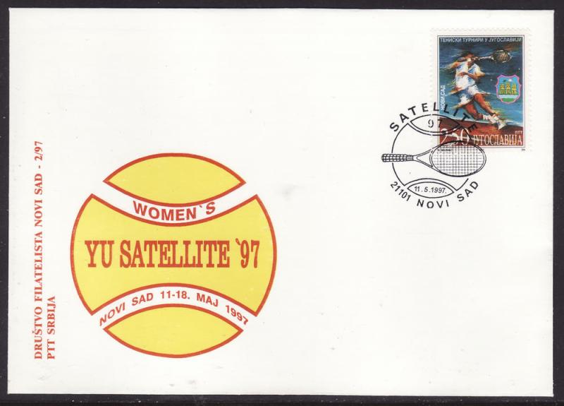 Yugoslavia (Novi Sad) Satellite Tennis postmark 