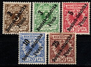 German East Africa #6-10  F-VF Unused CV $51.15 (X7318)