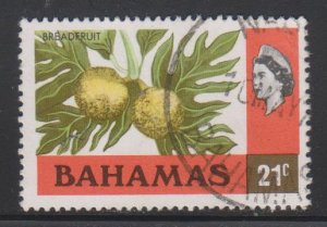 Bahamas,  21c Breadfruit  (SC# 399) Used