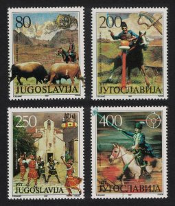 Yugoslavia Museum Exhibits Folk Games 4v 1987 MNH SG#2424-2427