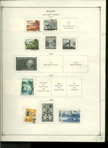 Collection, Haiti Part C Scott Pages, 1956/1968, Cat $58, Mint & Used  Air Mails