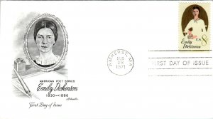 US 1436 Emily Dickinson Artmaster Label FDC