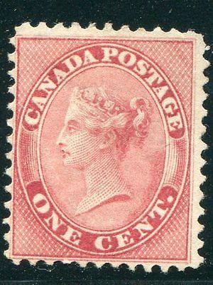 Canada #14 unused   Perf 12  almost VF